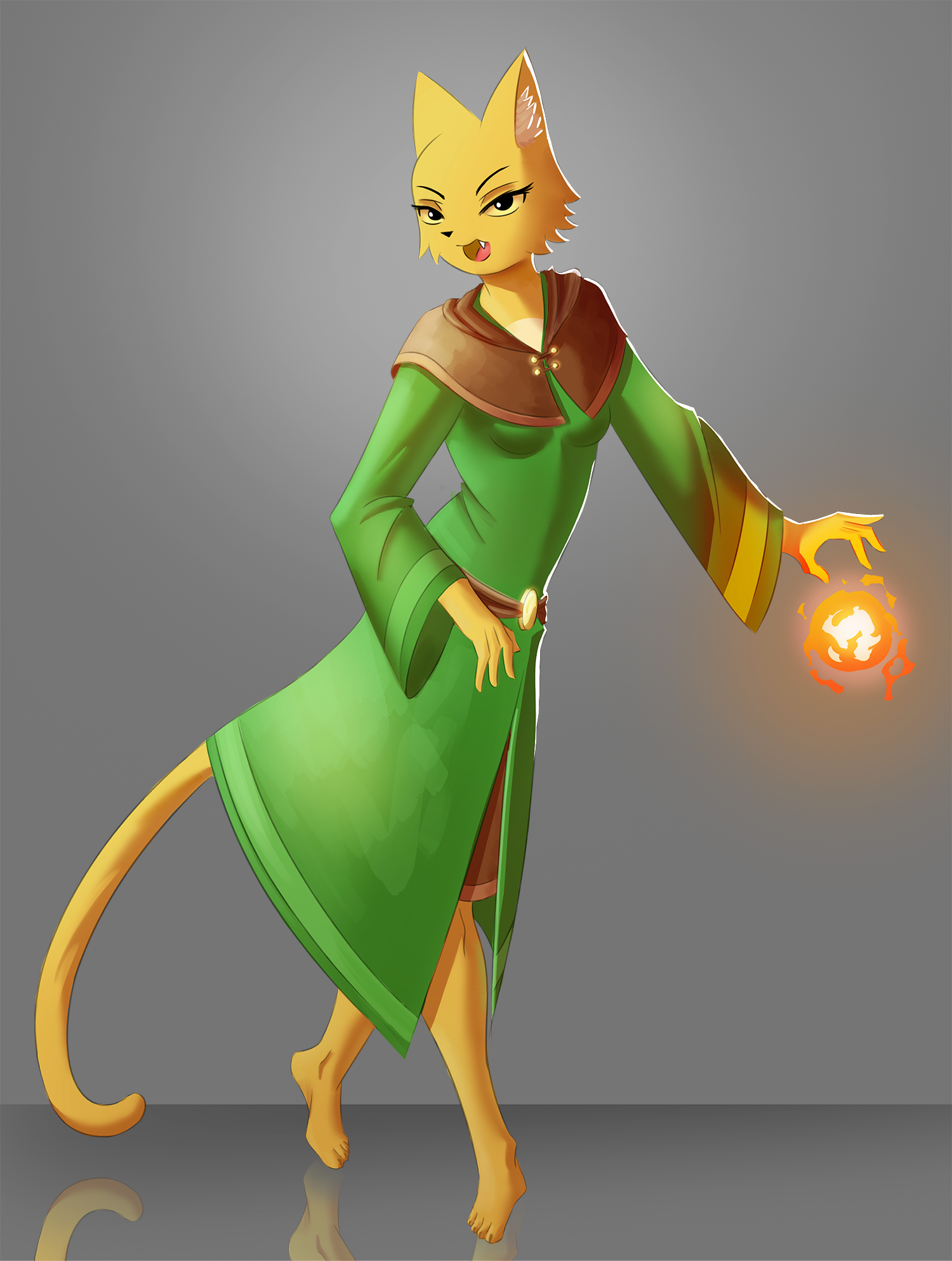 Image 8078 Katias Wizard Robe Khajiit Black Eyes Character Katia